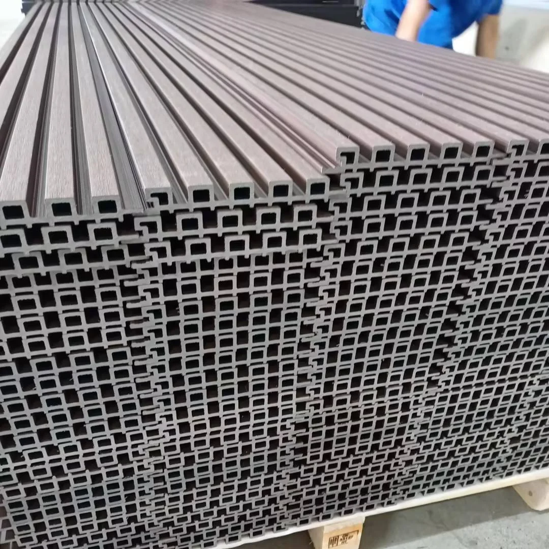 Co-Extrusion custom competitive price 3D Wall Panel Wood Plastic Composite WPC exterior wall cladding