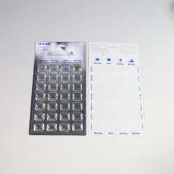 Customized Clear 7 Days Weekly Medication Pack Tray Capsules Pill Plastic Blister Packaging Tray Manufacturer