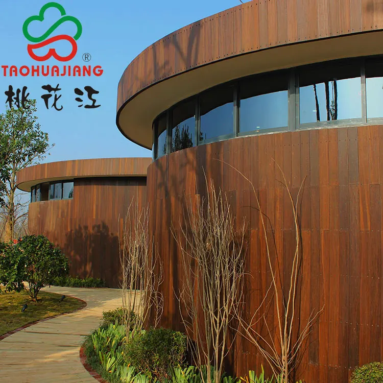 High Carbonized Exterior Bamboo Wall Cladding , Eo Bamboo Weave Panel
