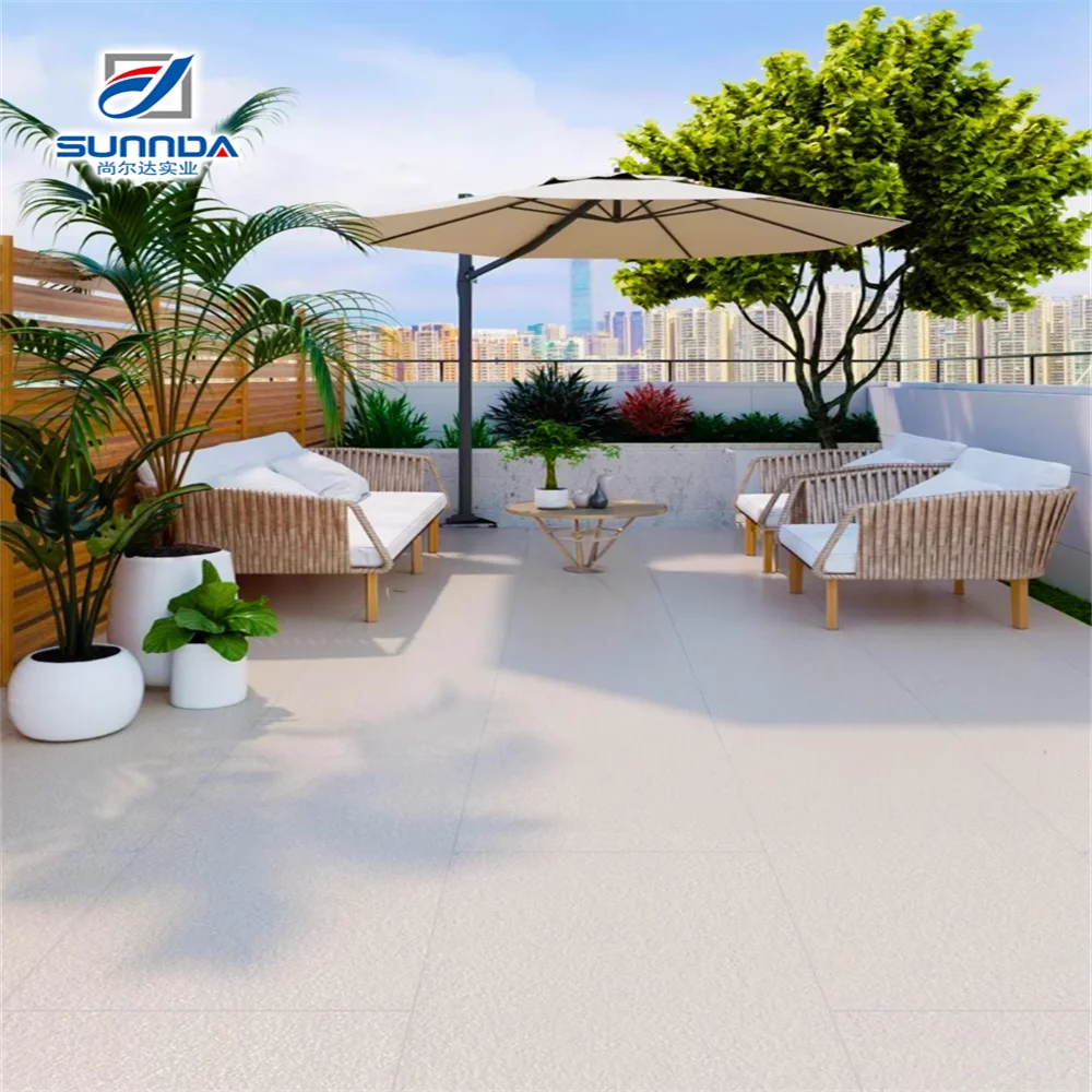 R11 Grade 18mm Porcelain Paver Tiles Full Body 600x600 Outdoor Anti-slip Natural Stone Facades For Floor