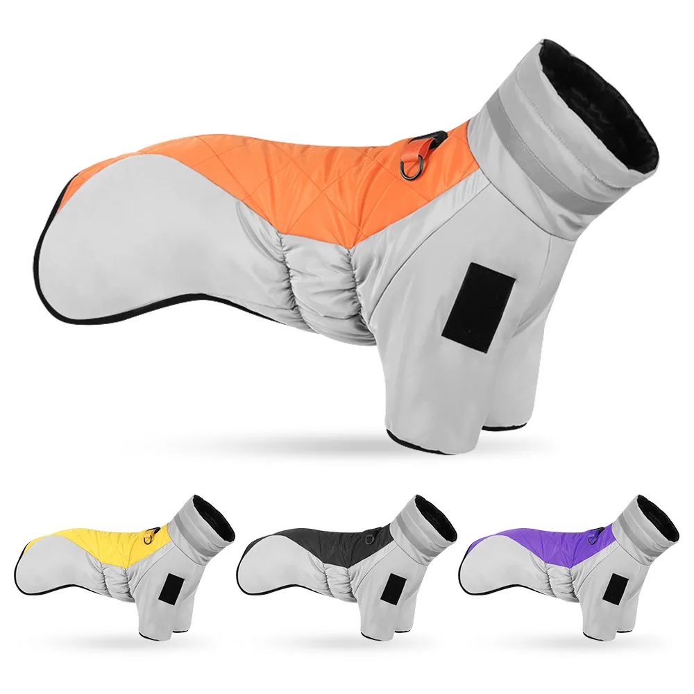 Wholesale Pet Clothing Luxury Pet Clothes Medium Large Dog Keep Warm Night Reflection Cotton Padded Pet Clothes