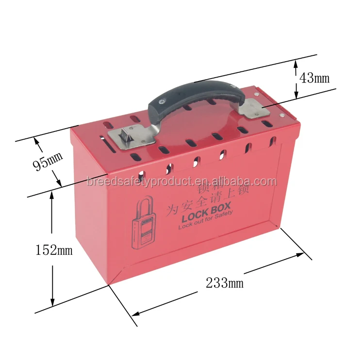 Factory Supply Metal Lockout Station Loto Lockout Box for Padlock and Keys Management
