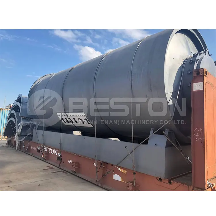 Beston Group Most Popular continuous waste tire pyrolysis fuel oil plant with certificate