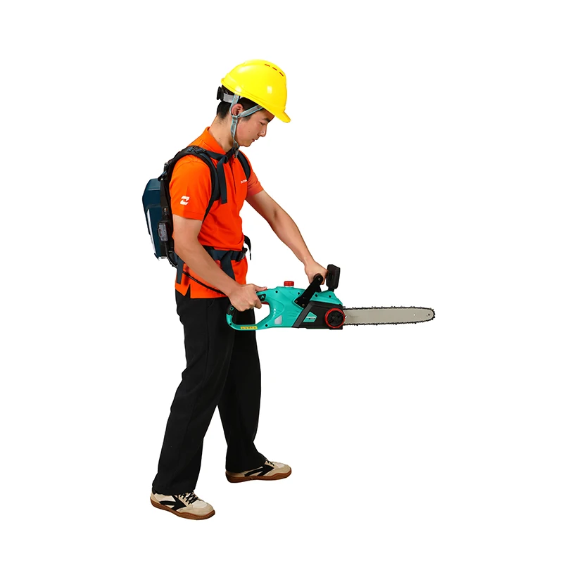 Powerful  40V Electric Lithium battery powered portable Chainsaw Machine for Tree Cutting