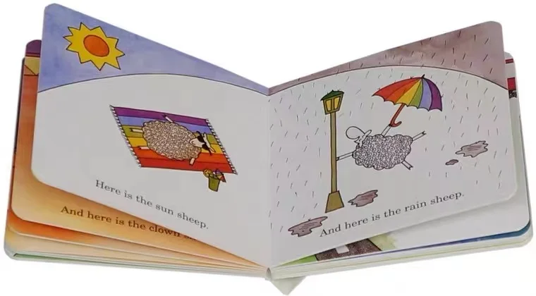 Full color custom hardcover children card board book printing Telling bedtime comic story books for kids