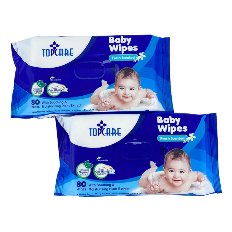 Free Sample Nonwoven Baby Care Cleaning Wet Tissue Custom Cheap Price Scented Baby Wipes For Infants