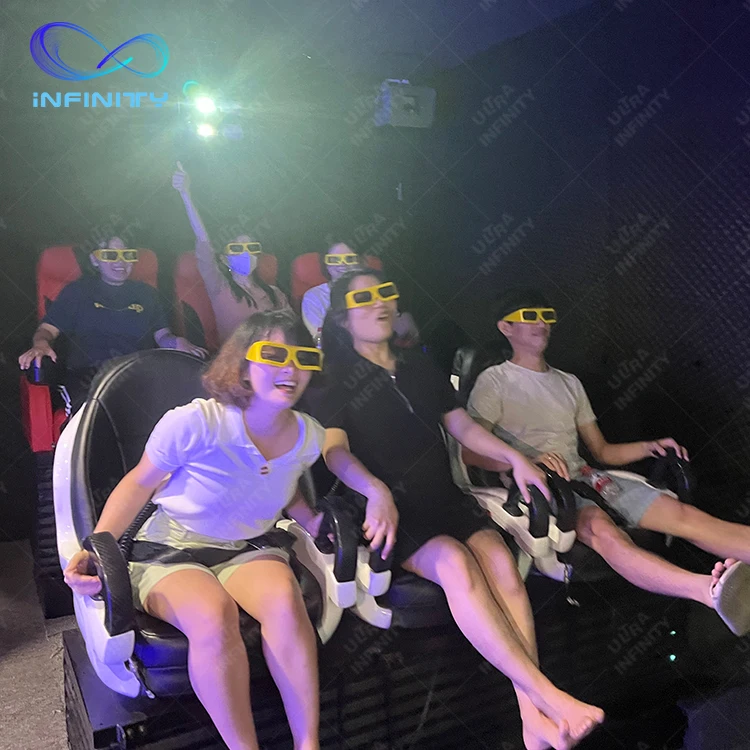 Infinity 4D 5D 6D 7D Hologram Projector 6 Seats Mobile Cinema Truck 5D 7D Games Cinema Truck Mobile For Mobile Amusement Park