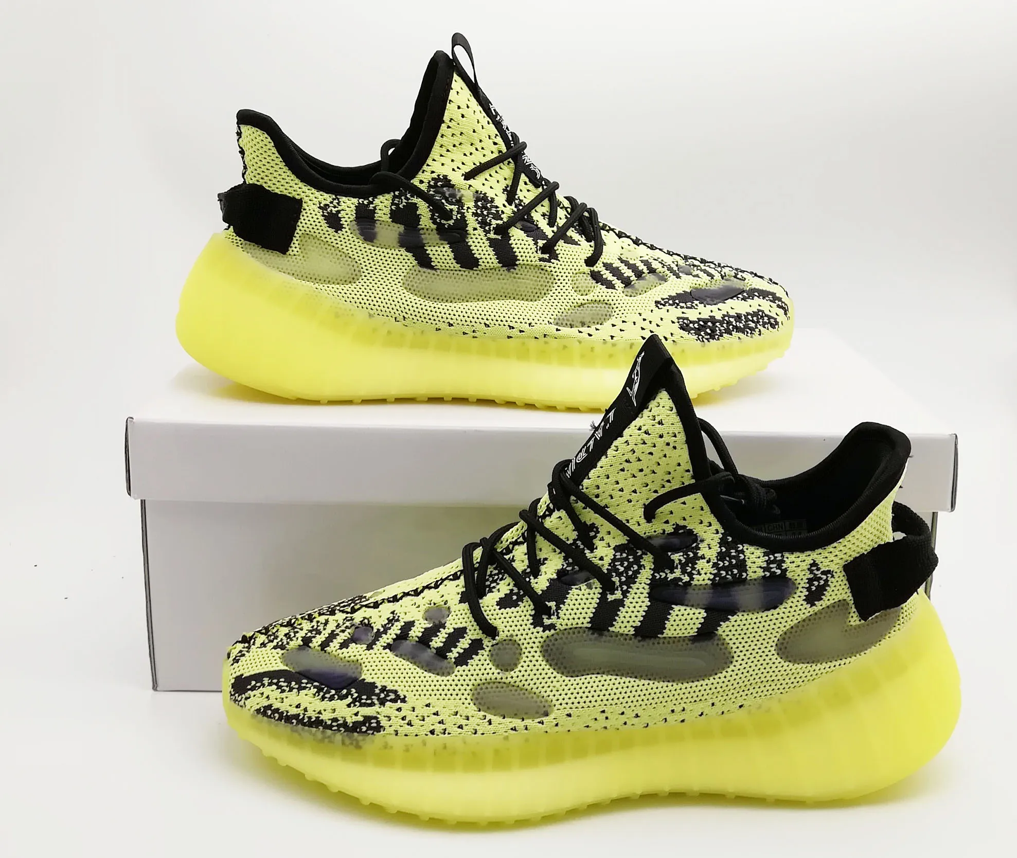  Кроссовки Yeezy 350 V3 для бега повседневная спортивная обувь модные кроссовки флуоресцентные yeezy