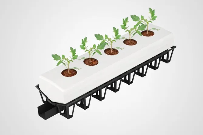 New Style Design Tunnel Plastic Growing Gutter System Good Ventilation With Drainage Channel For Tomato Strawberry Hydroponic