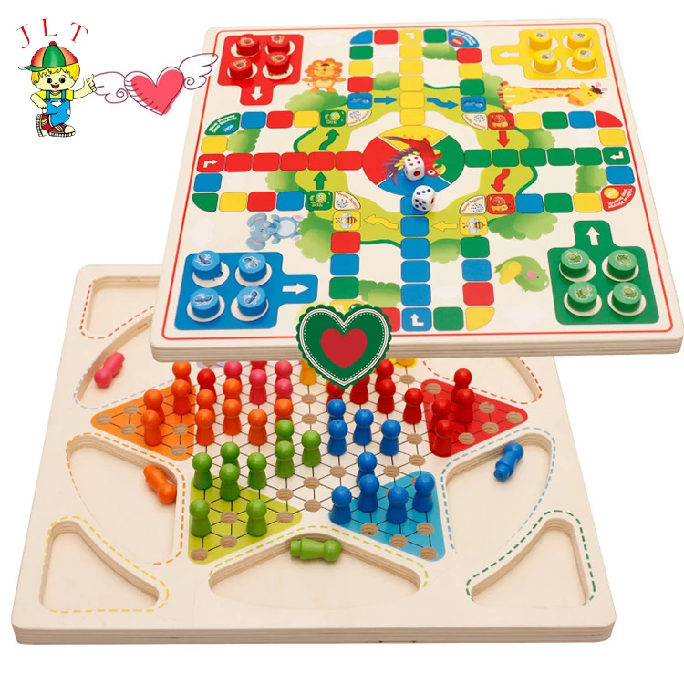 2023 New Popular Custom Chess Boards Children Creative Wooden Chess Board Set Two Shape Chess Board