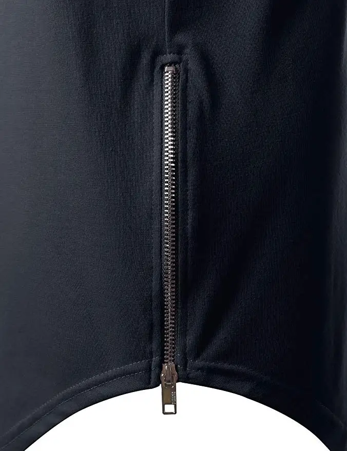 bulk wholesale high quality printing plain cotton longline tshirt ,custom round bottom t shirt with zipper