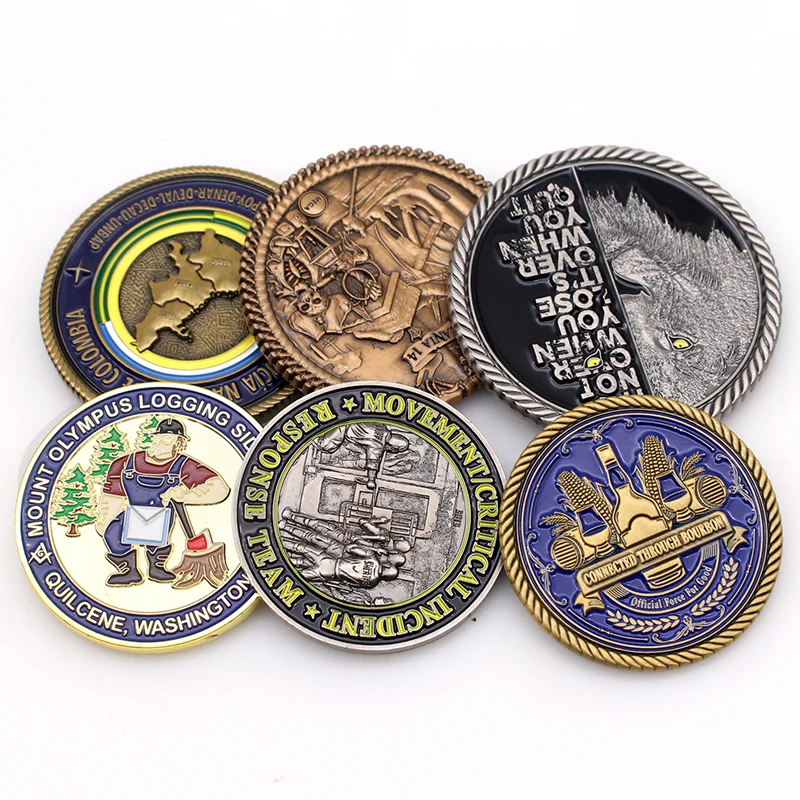 No Minimum Custom Souvenir Fan Copper Coin 3D Gold Silver Zinc Alloy Metal Custom Challenge Coins