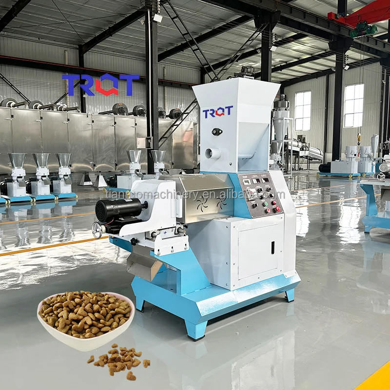 Mini Dry Type Pet Food Fish Feed Mill Pellet Extruder Machine Floating for Soybean Grain