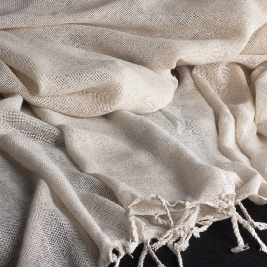 
100% silk noil poplin fabric 