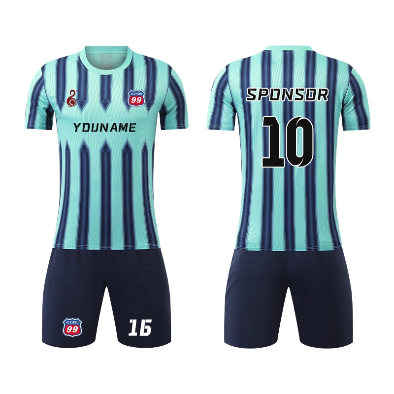 Wholesale Custom Soccer Jersey Adult Kids Boy DIY Football Uniform Set Suits Short Men Football Kits Tracksuit Training Suits