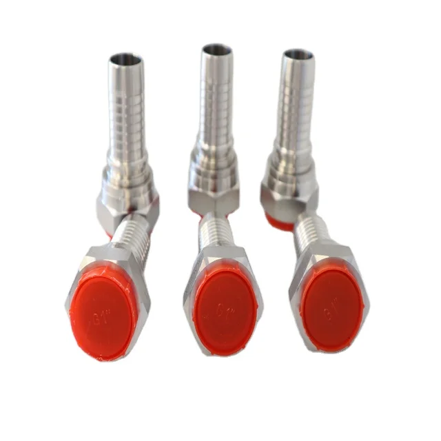 High Quality Power Transmission Hydraulic Parts Carbon Steel Stainless Steel Hydraulic Hose Crimp Fittings