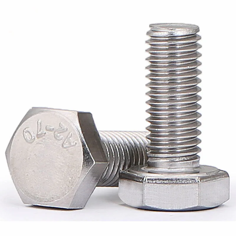M8 m10 Din933 a2 нержавеющая сталь 318 титановый болт с шестигранной головкой