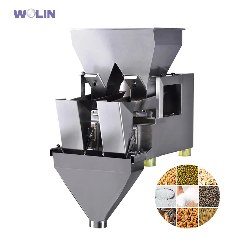 Smart Scale 2 of Weighing Hoppers Snack Foods Beans Rices Dried Fruit Automatic Filling linear weigher