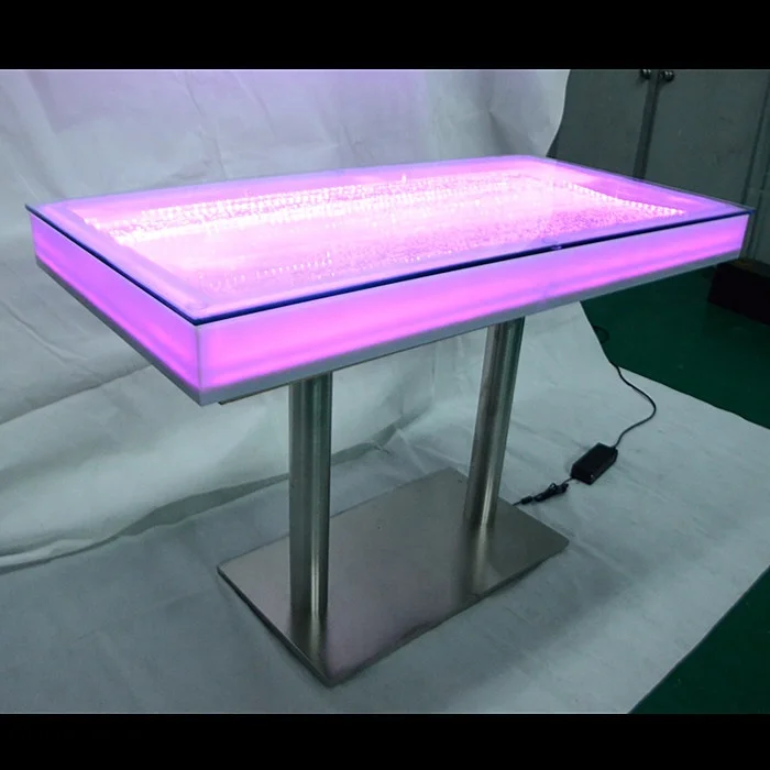 Новый дизайн, мебель для отеля, ресторана, Светодиодный светящийся аквариум, обеденный стол для ресторана