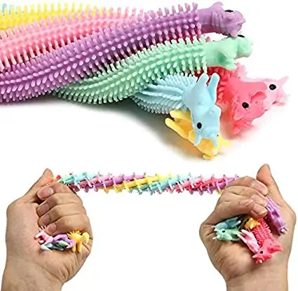 Soft Rubber Noodle Stretch String Unicorn toy Anti Stress hand fidget toys pack Squish Sensory Autism Adult For Children Toys