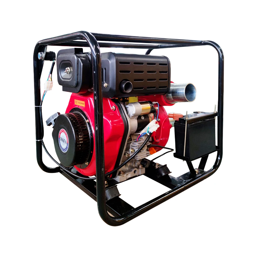 High-Pressure Water Pump Agricultural Machinery 3' Cast Iron Diesel Electric Start
