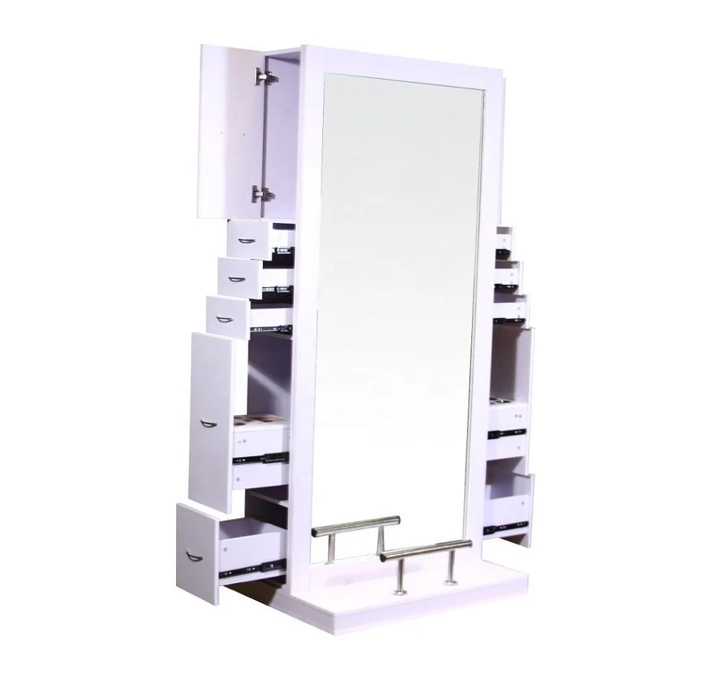 double sided mirror station salon station hairdressing