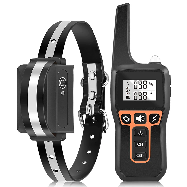 
Dog Training Collar Beep Vibration and Shock Pet Dog Training Collar With Remote Control 