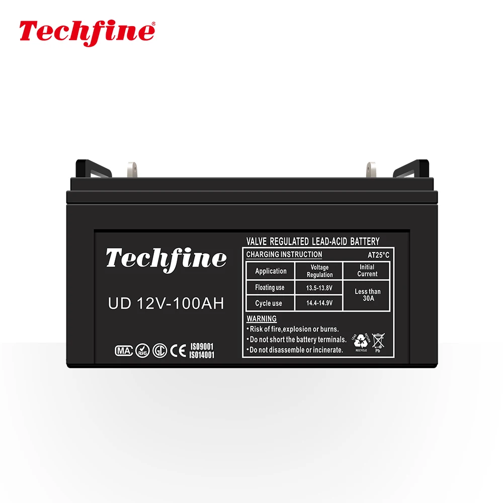 Tehcfine New Battery 12V 100AH Valve Regulated Lead Acid