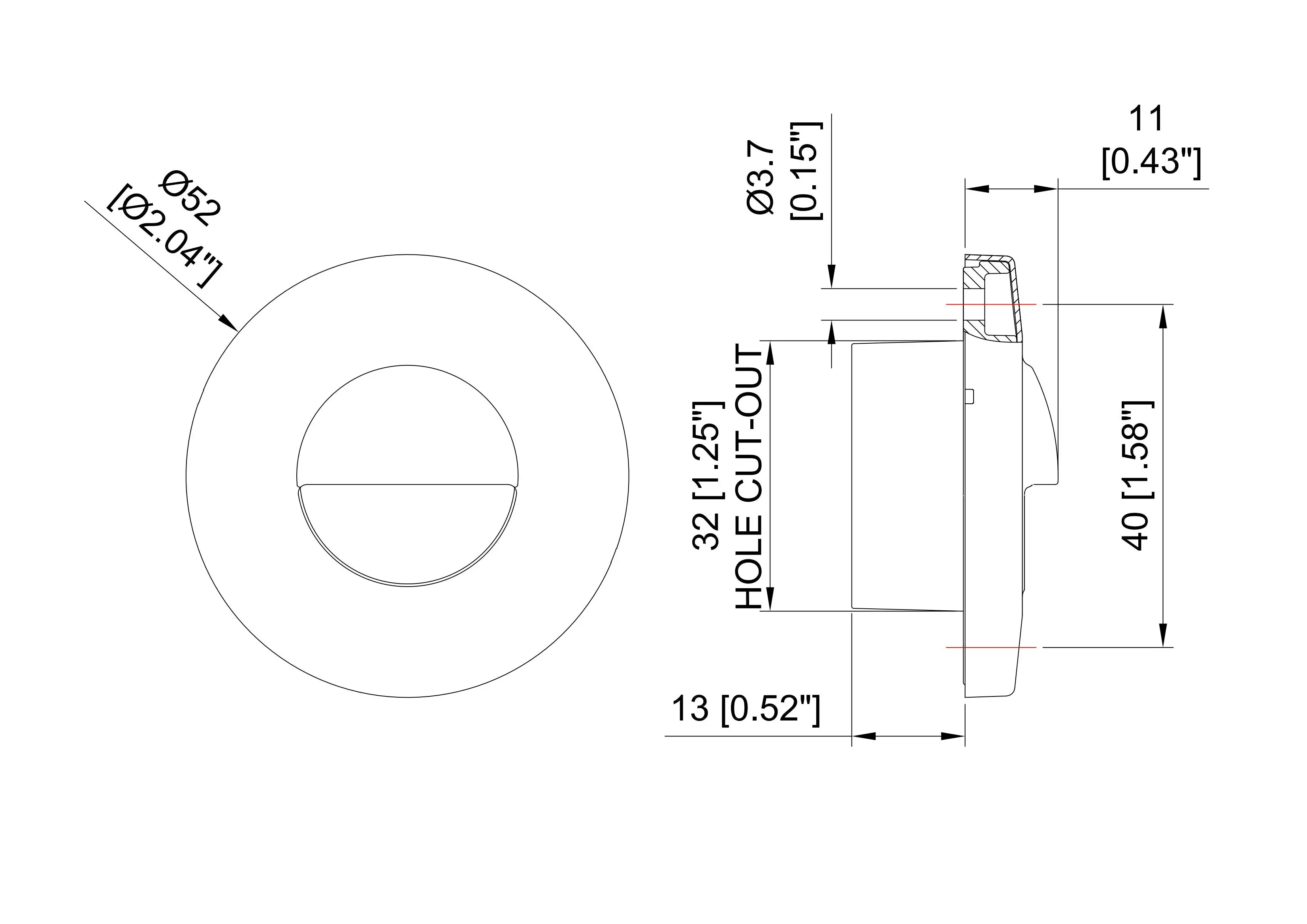 round Led Foot light Courtesy Light 306 Stainless Steel Waterproof marine light Rv Trailer Aisle Step Stair Lamp Ship Boat lamp