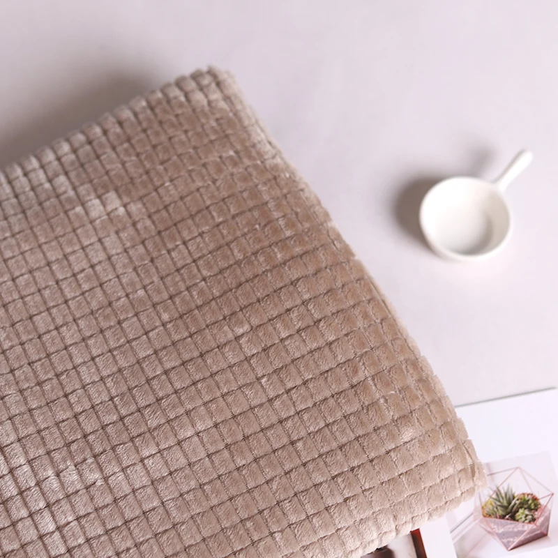 2021 Jacquard Flannel Fabric Jacquard Flannel Fabric Jacquard Flannel Polyester Fabric