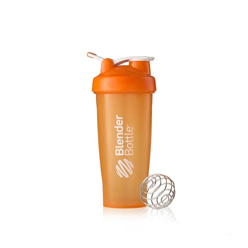600ml fitness water bottle protein shaker bottle with mixer ball