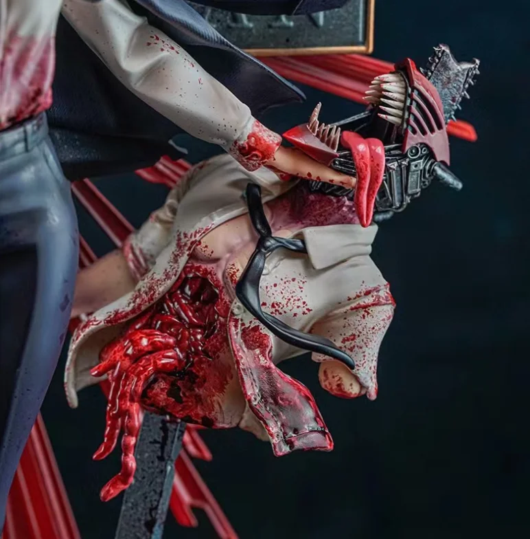 Wholesale  33.5CM Chainsaw Man Makima Anime Girl Figure GK Chainsa w  Model Doll Toys Home Decor Gifts