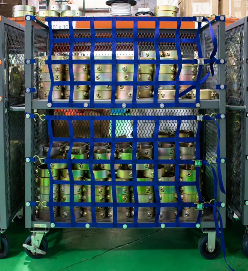 Warehouse Cart Netting 48*24 inch Cargo Protection Flat Webbing Safety Net