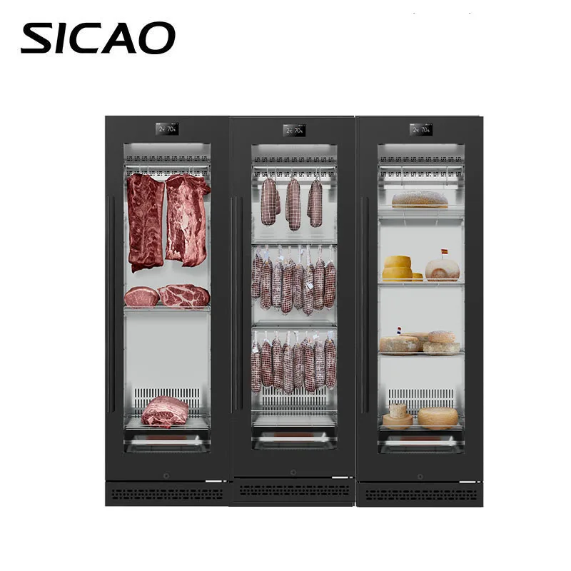 SICAO New Commercial Hanging Beef Meat Dri Dry Ager Fridge Display Deep Freezer Aged Aging Refrigerator kichen equipment Cabinet