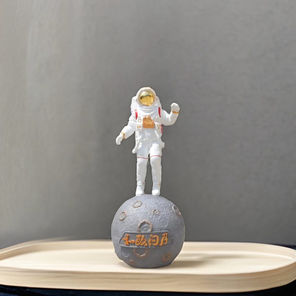 Wholesale Life Size human Astronaut Figurine Resin Spaceman Statue Fiberglass Astronaut Sculpture For Interior Decoration