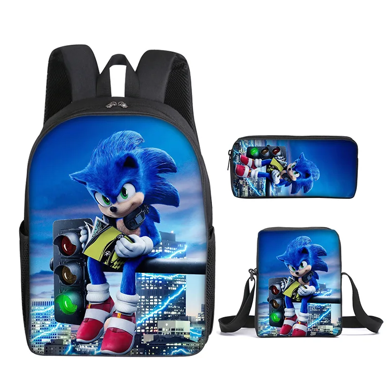Hot Sell 3pcs Set Primary Student Girls and Boys Backpack School Bag Waterproof Customized Logo Kids Backpack Polyester Unisex