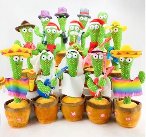 Dance Cactus Electric Toy Melody Kuromi Singing Funny Dance Cactus Toy Plush Toy