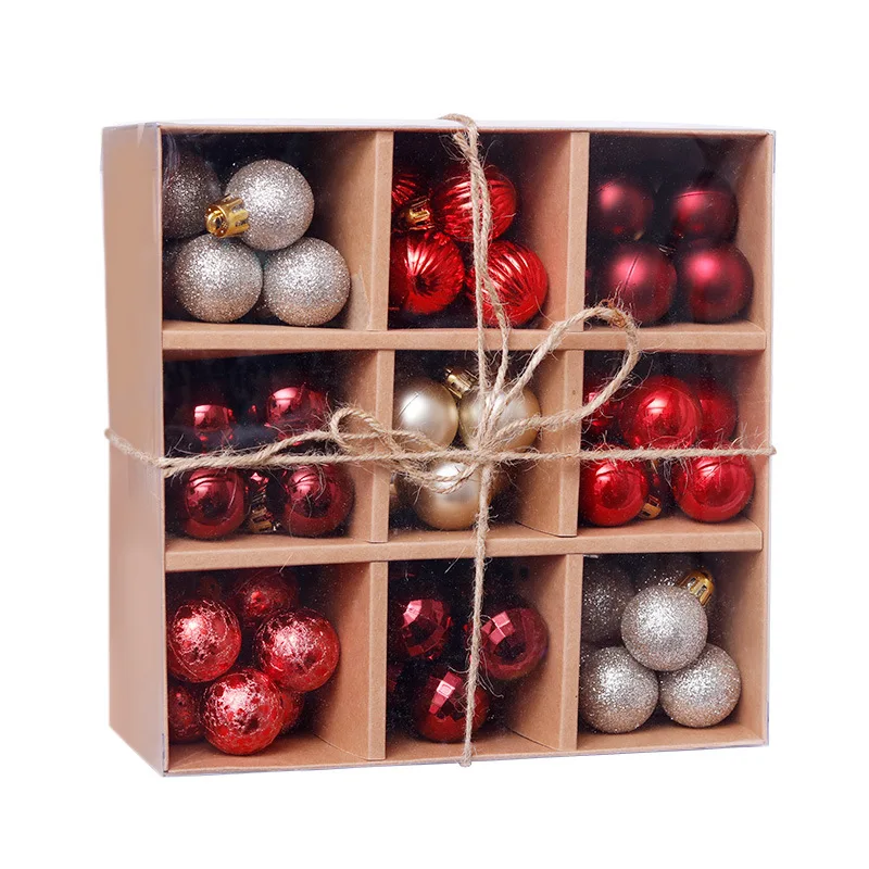 99pcs 3cm Plastic Large Christmas tree Ornament Decoration Hanging Christmas Ball For Christmas Tree Decoration