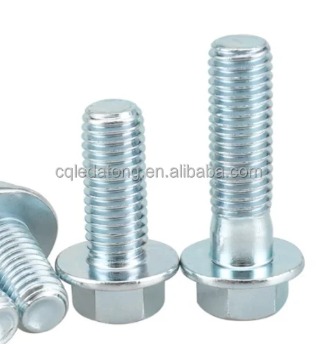 stainless steel M5 M6 M8 M10 zinced  internal thread hexagon screws  hex head GR5 flange bolts and screws
