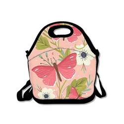 Neoprene Cooler Box Carry Case Reusable Insulated Lunch Bag School Kids Thermal Bags Women Sublimation Blank Lunch Bag