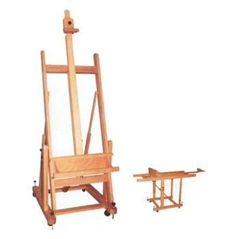 large H-Frame folding wooden art studio easel painting drawing