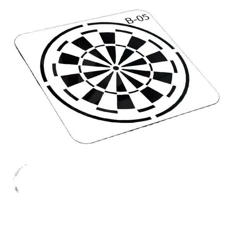 Прямая поставка с завода шаблон для рисования Bullseye специальный дизайн шаблон с закругленными углами, который не повреждает кожу