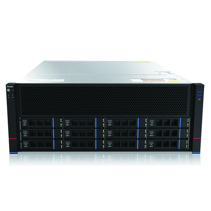 4U 12 bay AMD High Density GPU Server Barebone Dual-socket CPU computing server for ALEO AI Cloud Computing HPC
