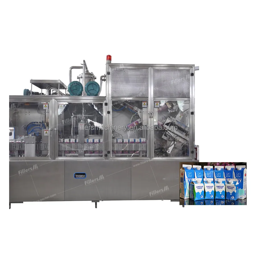 1000BPH Gable Top Carton Beverage Water Juice Milk Detergent Semi Automatic Filling Packing Machine