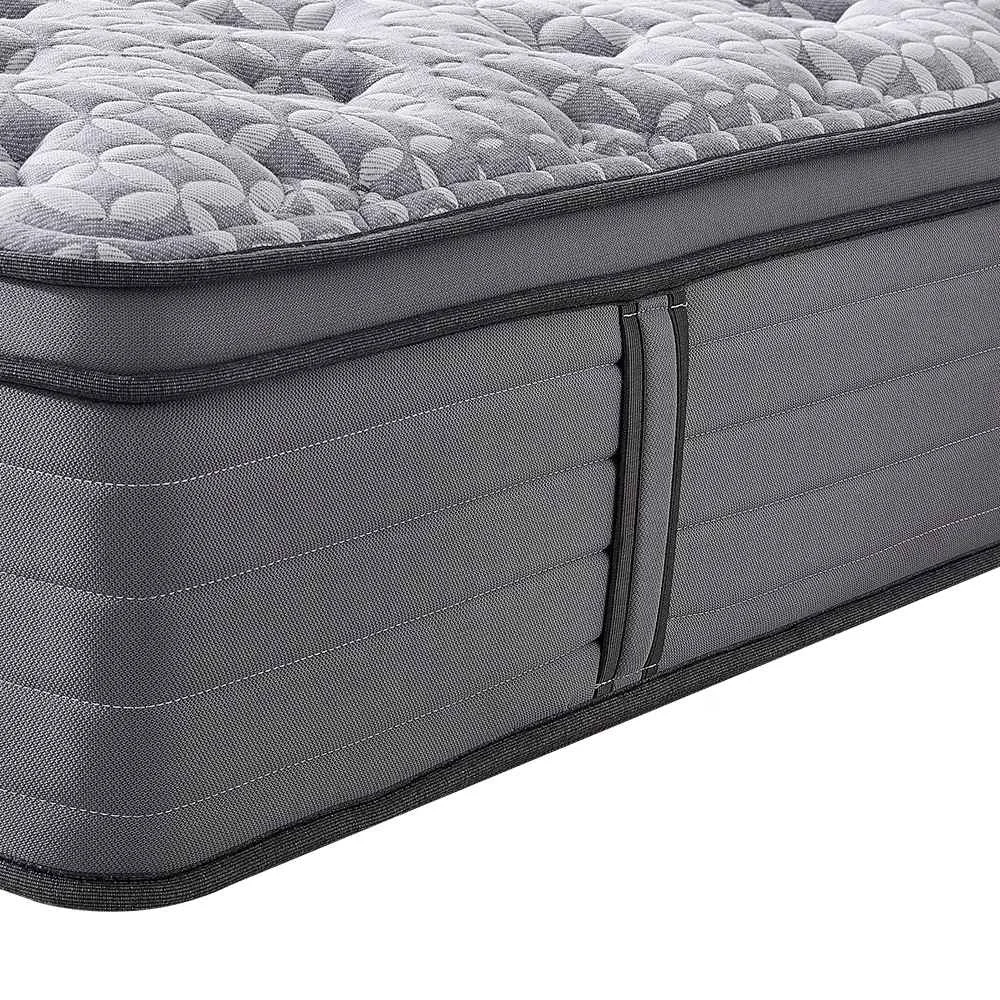 Knitting fabric high quality latex foam mattress memory foam pocket spring foam encasement compress roll in a box mattress