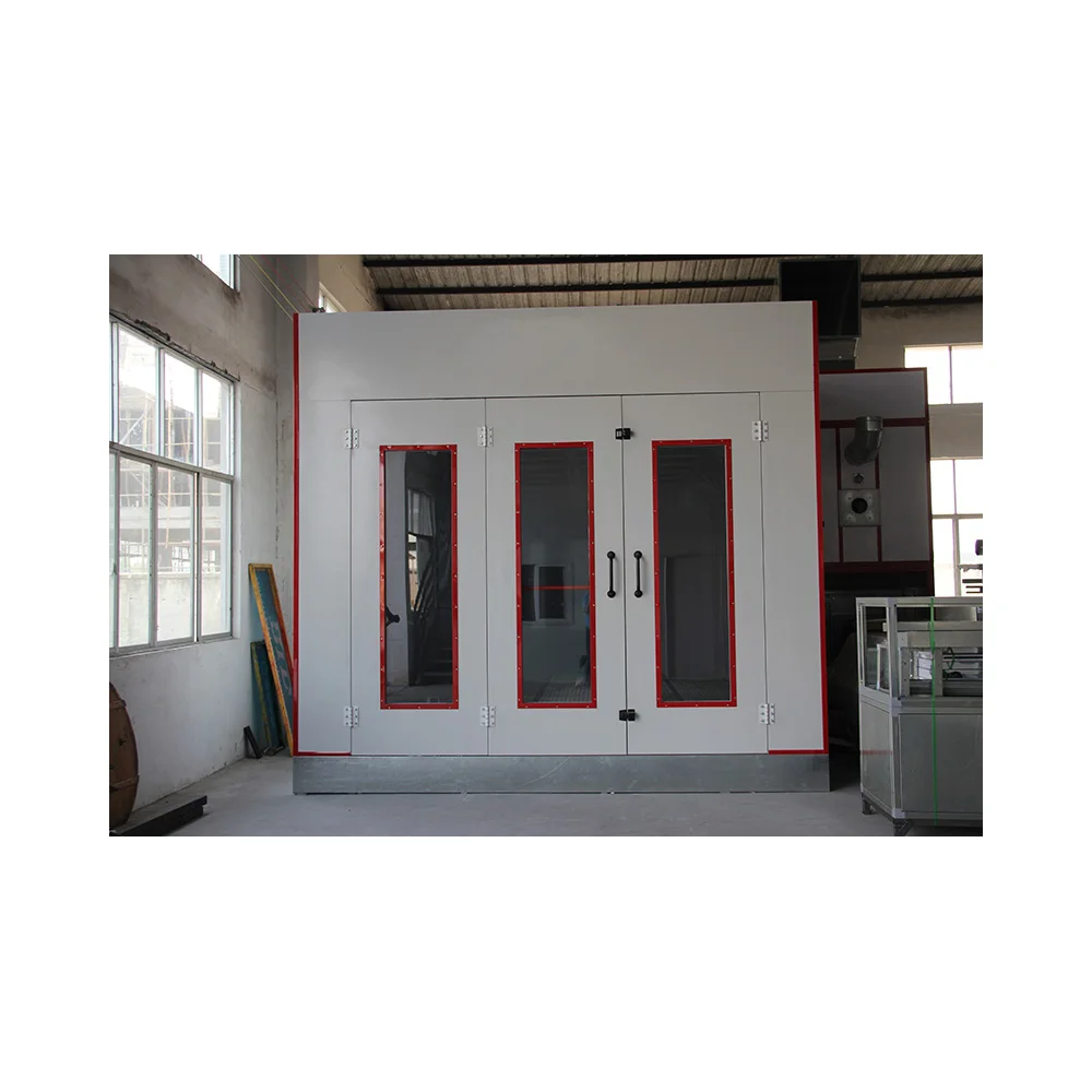 Hot Sale Different Color 15KW Eps Or Rock Wool Wall Panel Diesel Heating Spray Booth For Car Repair for Baking