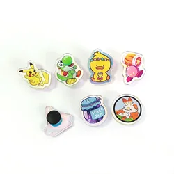 Promotional custom plastic shoe pins charm anime designs acrylic cartoon decorations charms