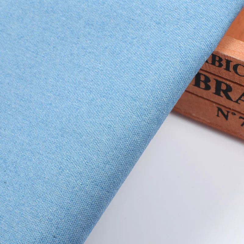 high quality wholesale 6oz cvc cotton polyester elastic stretch spandex denim fabric jean fabric