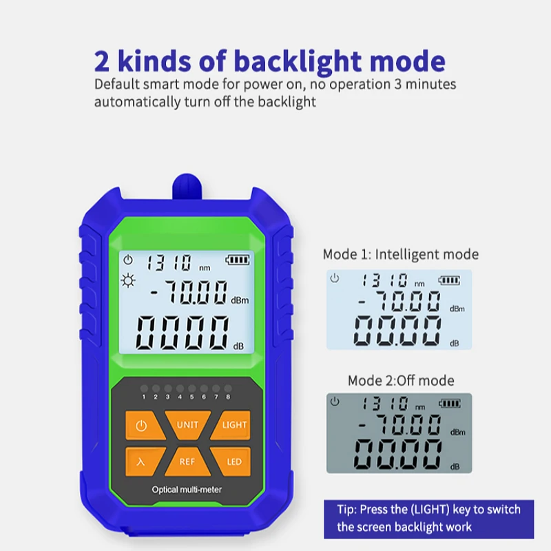 OEM Portable Network optical fiber cable tester High-precision 9 wavelengths G5 mini deviser optical power meter