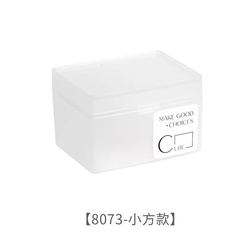 OEM PP Clear Small plastic cosmetic Organizer Box Tampon Holder Transparent Packaging Card Box Clear PP Tool Case Storage